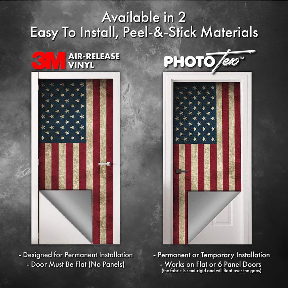 Weathered 3 Window Door Wrap