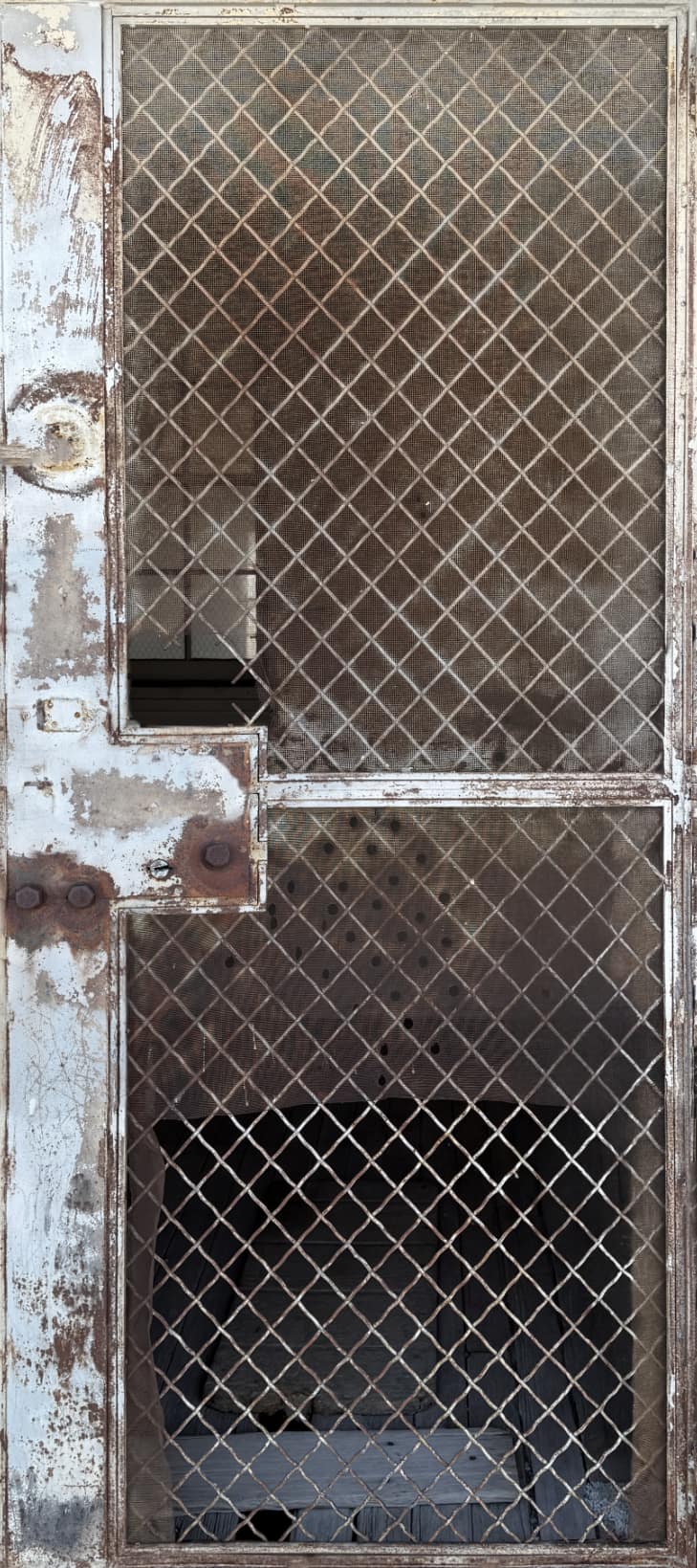 Abandoned Military Metal Screen