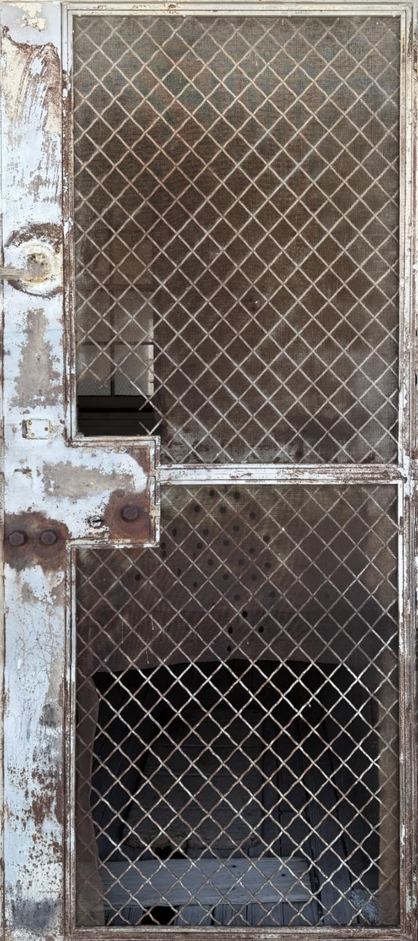 Abandoned Military Metal Screen