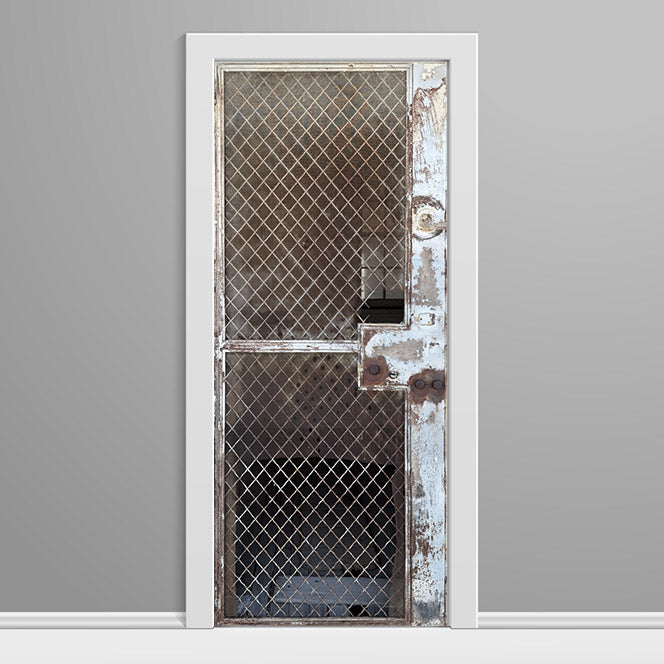 Abandoned Military Metal Screen Door Wrap right side side