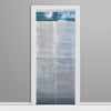 Aluminum rivets Blue Strip Vinyl Door wrap No star