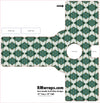 Patterned door handle push plate design with 'RMwraps.com' branding