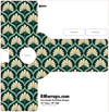 Patterned door handle push plate design with RMwraps.com branding