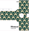 Patterned paper with scallop design on a white background, featuring RMwraps.com branding.