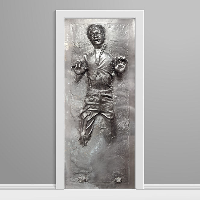 Han Solo in Carbonite Custom Printed Door wrap