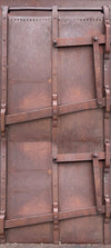 Mining Car Rusted Metal Door Wrap