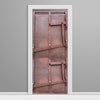 Mining Car Rusted Metal Door Wrap