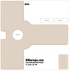 Natural Tan SW 7567 Push Plate Sticker