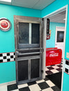Old Screen vinyl door wrap - open door