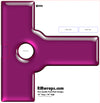 Pink door handle push plate design with 'RMwraps.com' branding on a white background