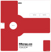 Real Red SW 6868 Push Plate Sticker