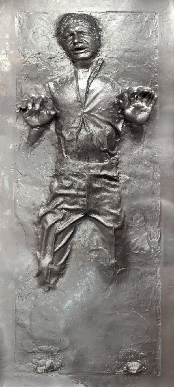 Han Solo in Carbonite Custom Printed Door wrap