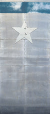 Aluminum Rivets Blue Strip Vinyl Door wrap