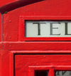 London Red Telephone Booth English Iron Phone Box Door wrap