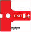 Exit Guy Push Plate Sticker