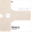 White Fabric Push Plate Sticker