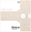 White Fabric Push Plate Sticker