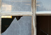 Wendover Abandoned Barrack Wooden Right Door Wrap Close up glass