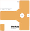 Orange push plate design template with labeled parts and RMwraps.com branding.
