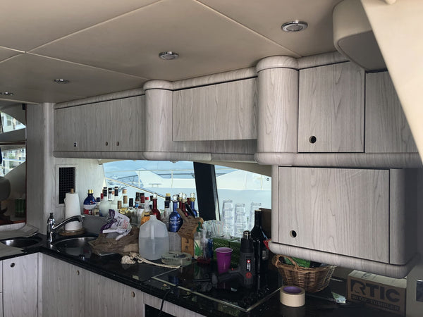 Sunset Harbour Yacht Interior Wrap