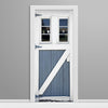 2-Window Blue Dairy Farm Door Wrap