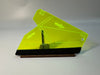 Acrylic architectural film squeegee with a red microfiber felt surface.