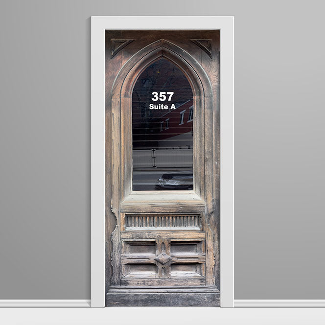 Belfast Wooden Door Wrap Number