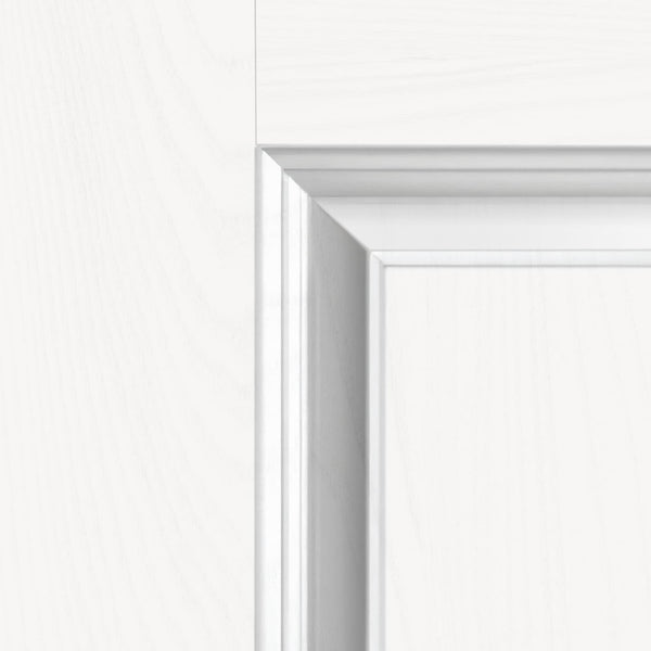 White picture frame on a white background