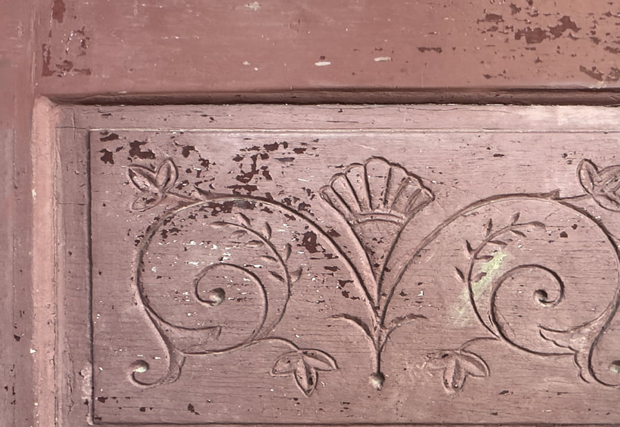 13 Stain glass Grey Vinyl Door wrap Blank