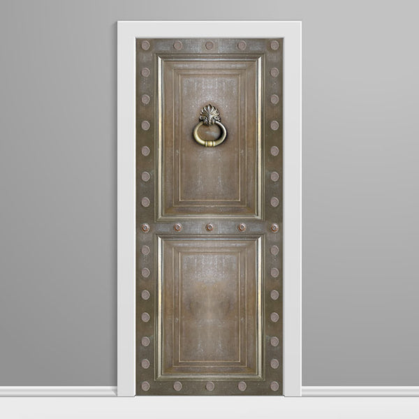 Copper Door Big Knocker Custom Printed Door Wrap