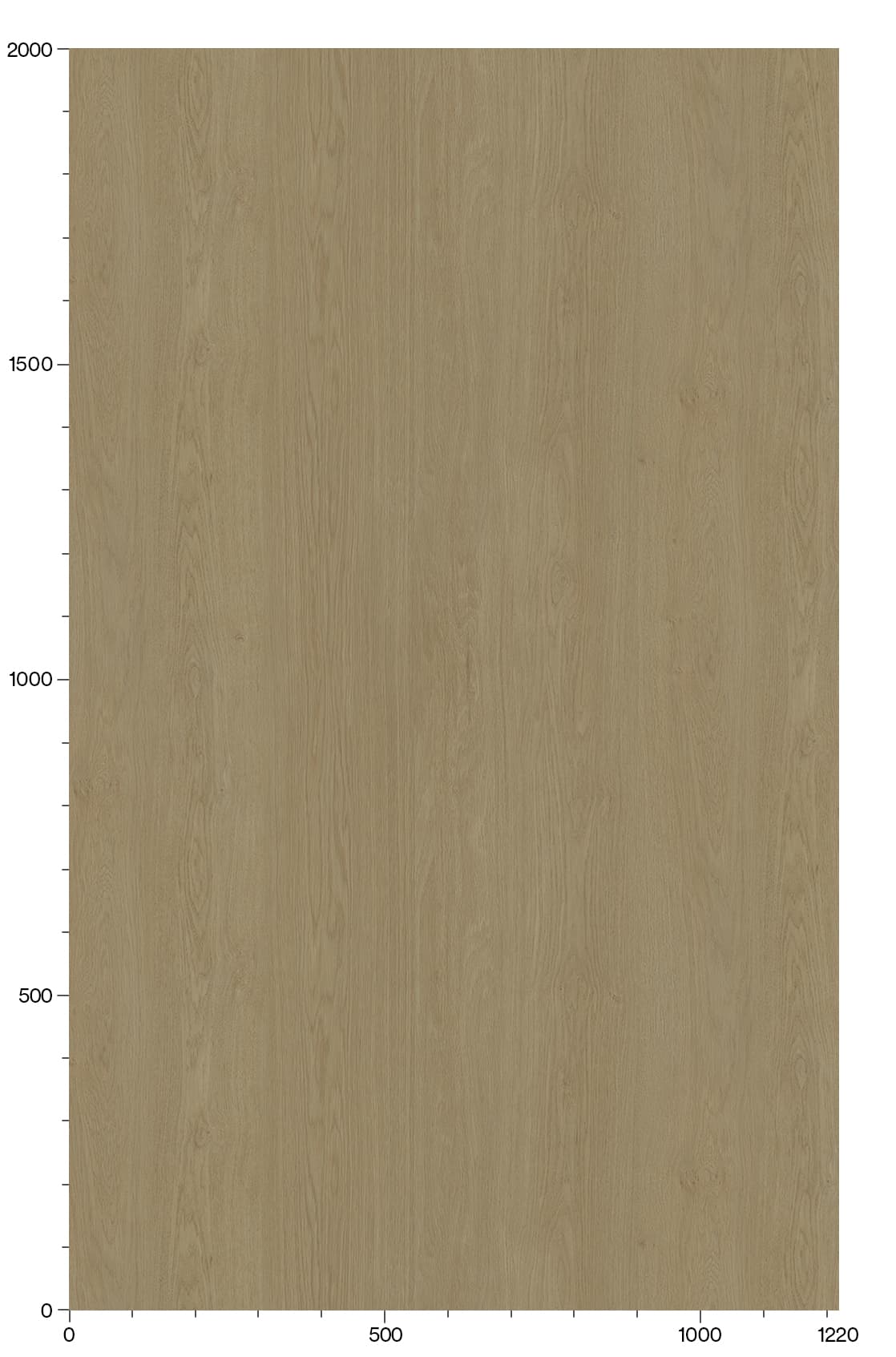 3M Di-Noc Oak Dry Wood DW-2478MT Pattern Scale