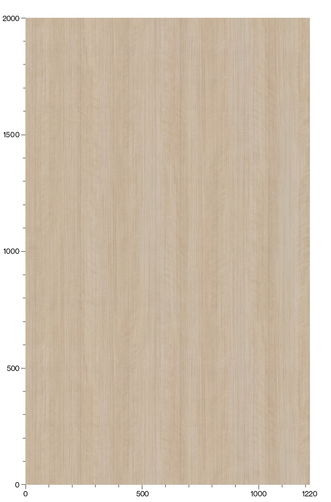 3M Di-Noc Magnolia Wood FW-1138AR Abrasion-Resistant Architectural Film Pattern Scale