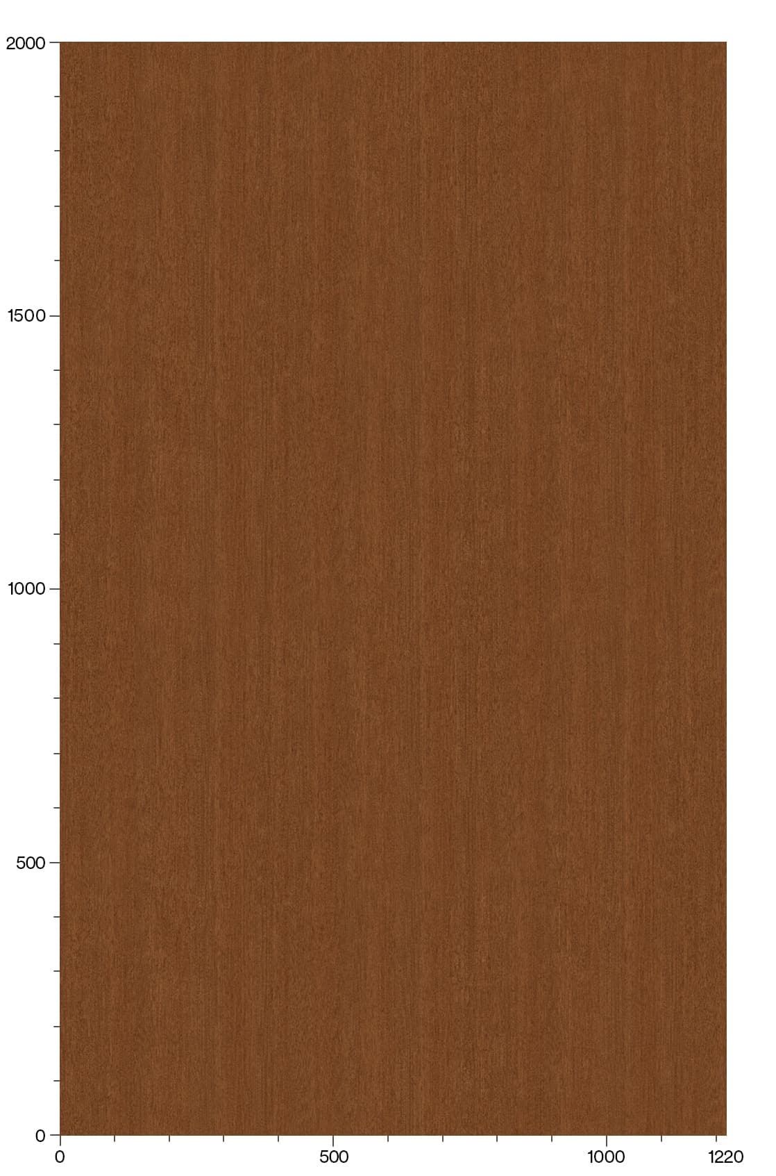 3M Di-Noc Cherry FW-1280AR Abrasion Resistant Architectural Film Pattern Scale