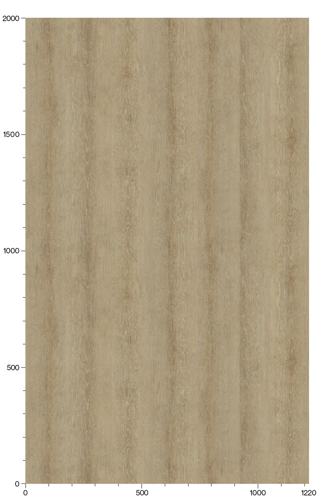 3M Di-Noc Oak Fine Wood FW-2421 Pattern Scale