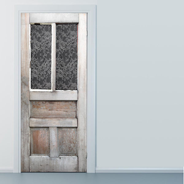 Farmhouse Weathered Wooden Door Wrap Laced