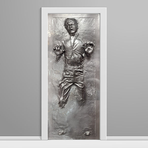 Han Solo in Carbonite Custom Printed Door wrap