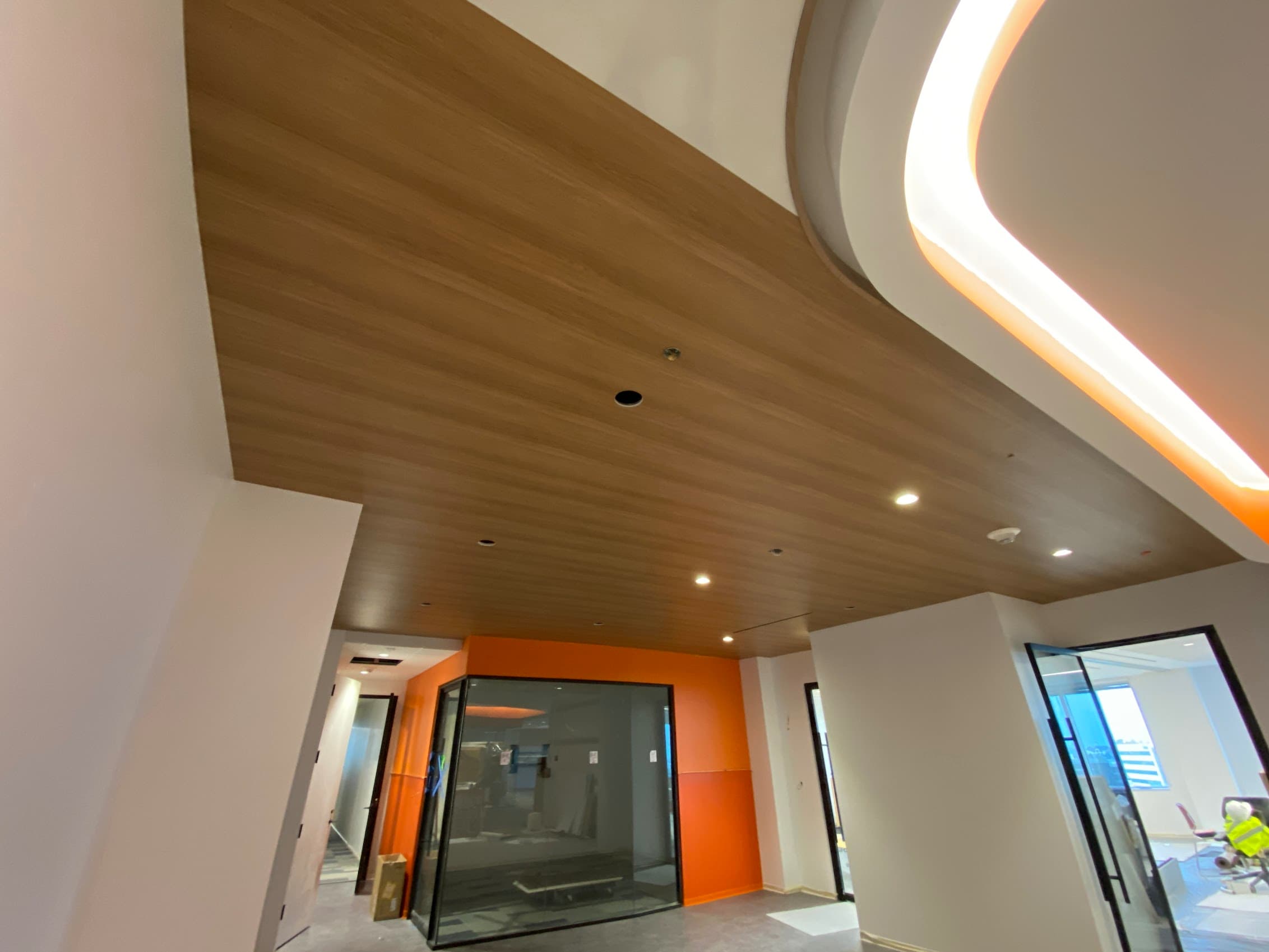 3M DI-Noc FW-1257 wrapped on an office ceiling