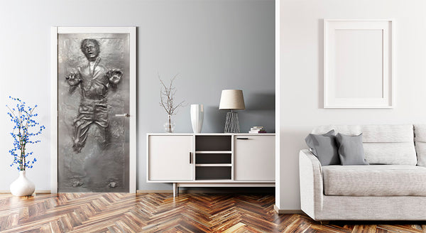 Han Solo in Carbonite Custom Printed Door wrap