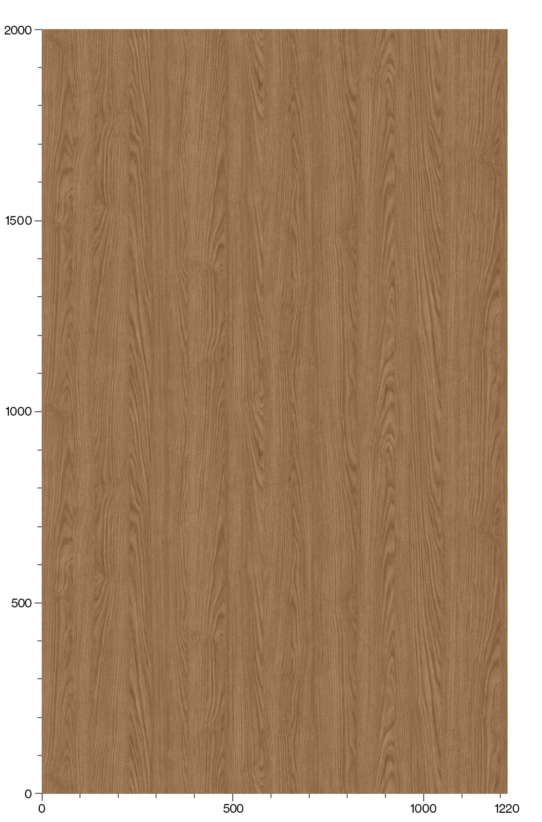 3M Di-Noc Chestnut PW-2306MT Architectural Film Pattern Scale