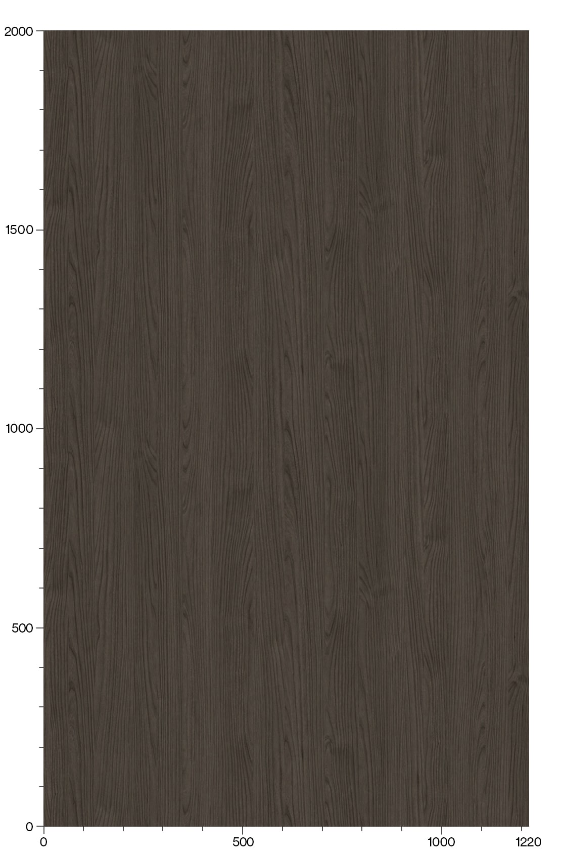 3M Di-Noc Elm PW-2316MT Architectural Film Pattern Scale