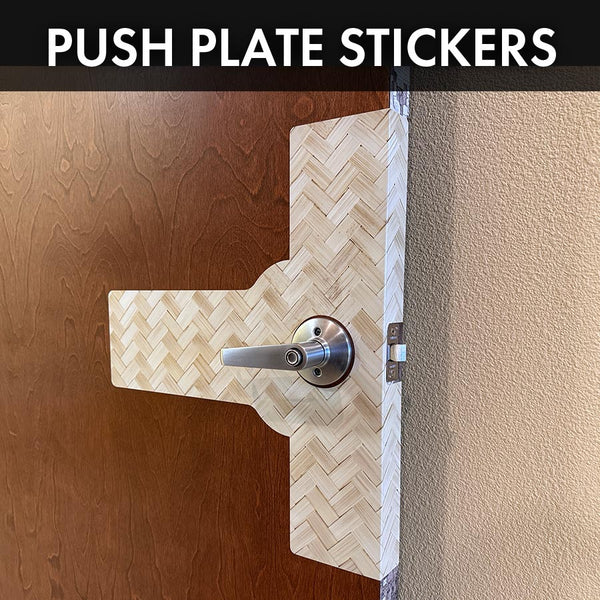 Keep out Push Plate Sticker