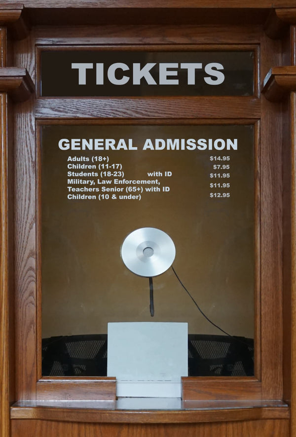 Ticket Booth Door Wrap