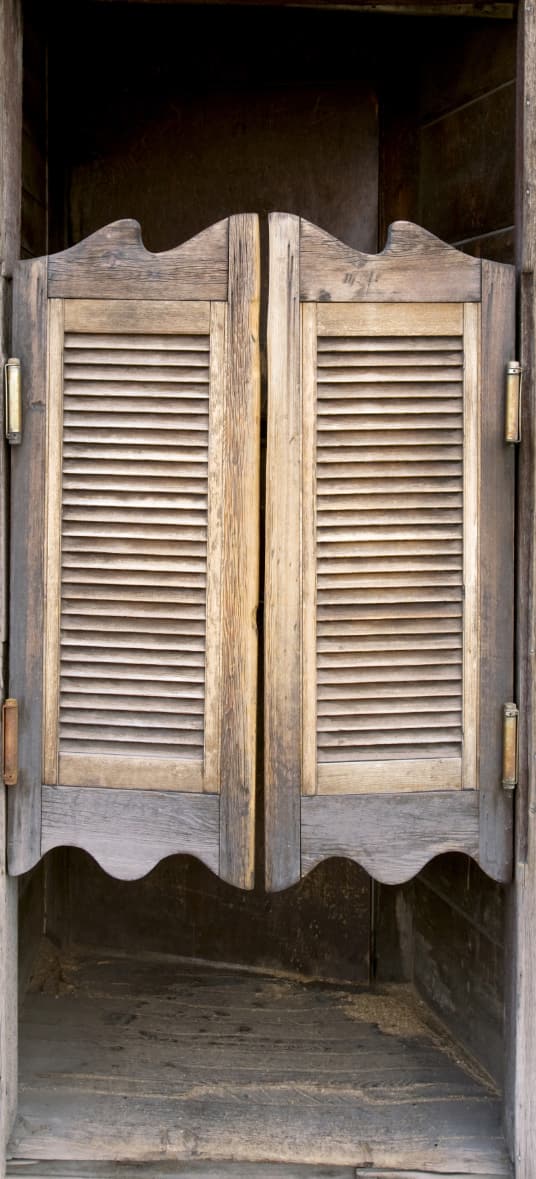 Old Saloon Wooden doors - door wrap