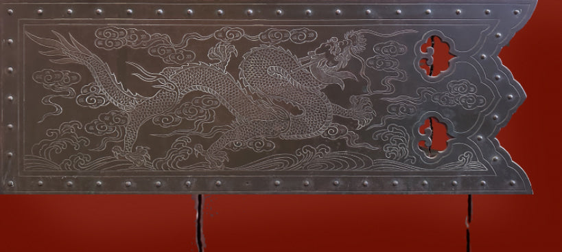 Red Chinese Temple Door Wrap