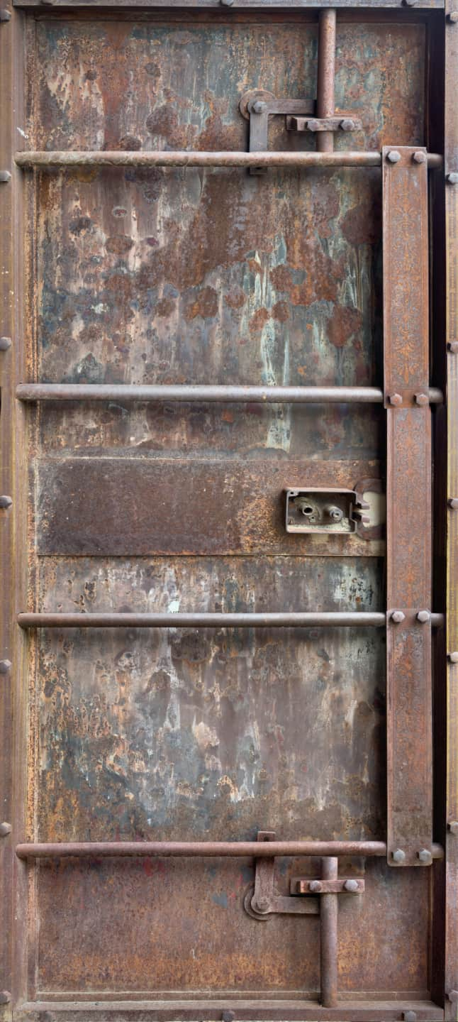 Old Western Bank Vault Metal Door Wraps