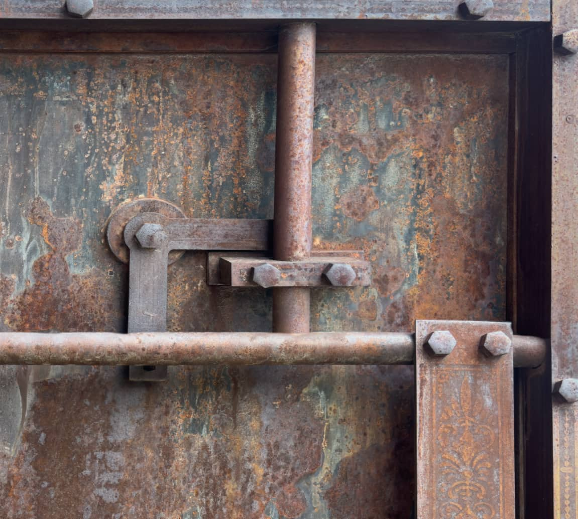 Old Western Bank Vault Metal Door Wraps