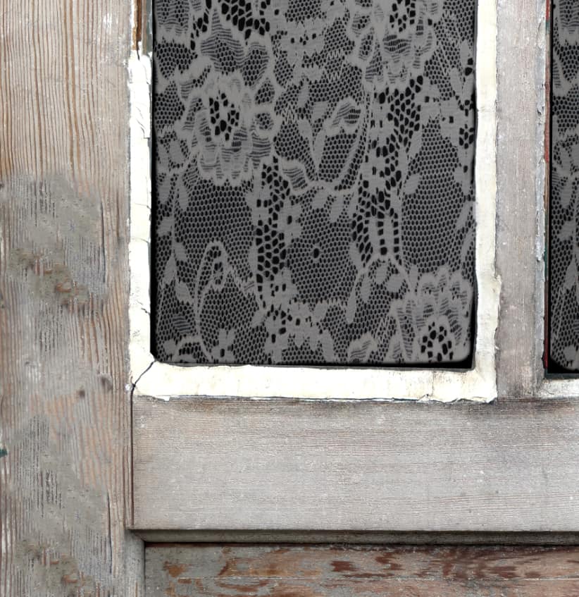Farmhouse Weathered Wooden Door Wrap Laced
