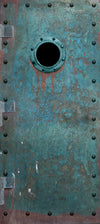 Oxidized Copper Ship Vinyl Door Wrap