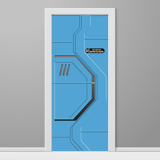 Star Trek Custom Printed Door Wrap Blue Right