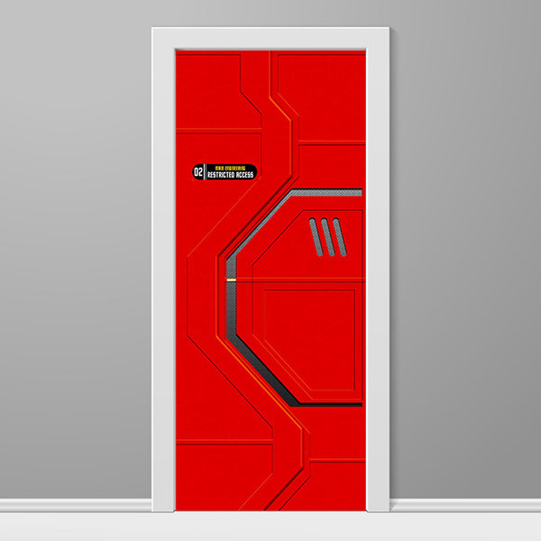 Star Trek Custom Printed Door Wrap Red Left